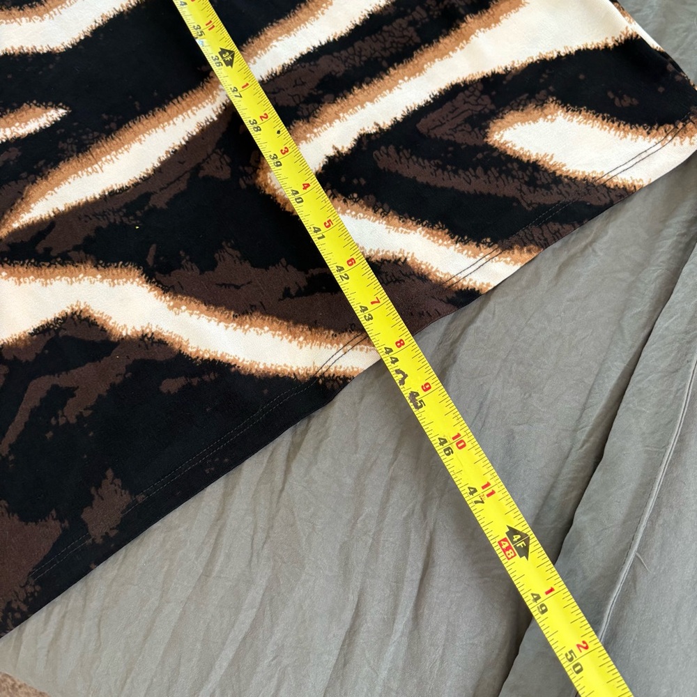 Chico’s Travelers Zebra Print Slinky Midi Dress. Size 20-22/Chicos 4. - Picture 10 of 12